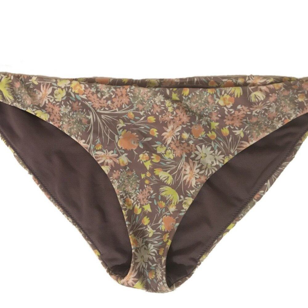 NWT Raisins Lavendar Floral Hipster Bikini Bottom Size Large